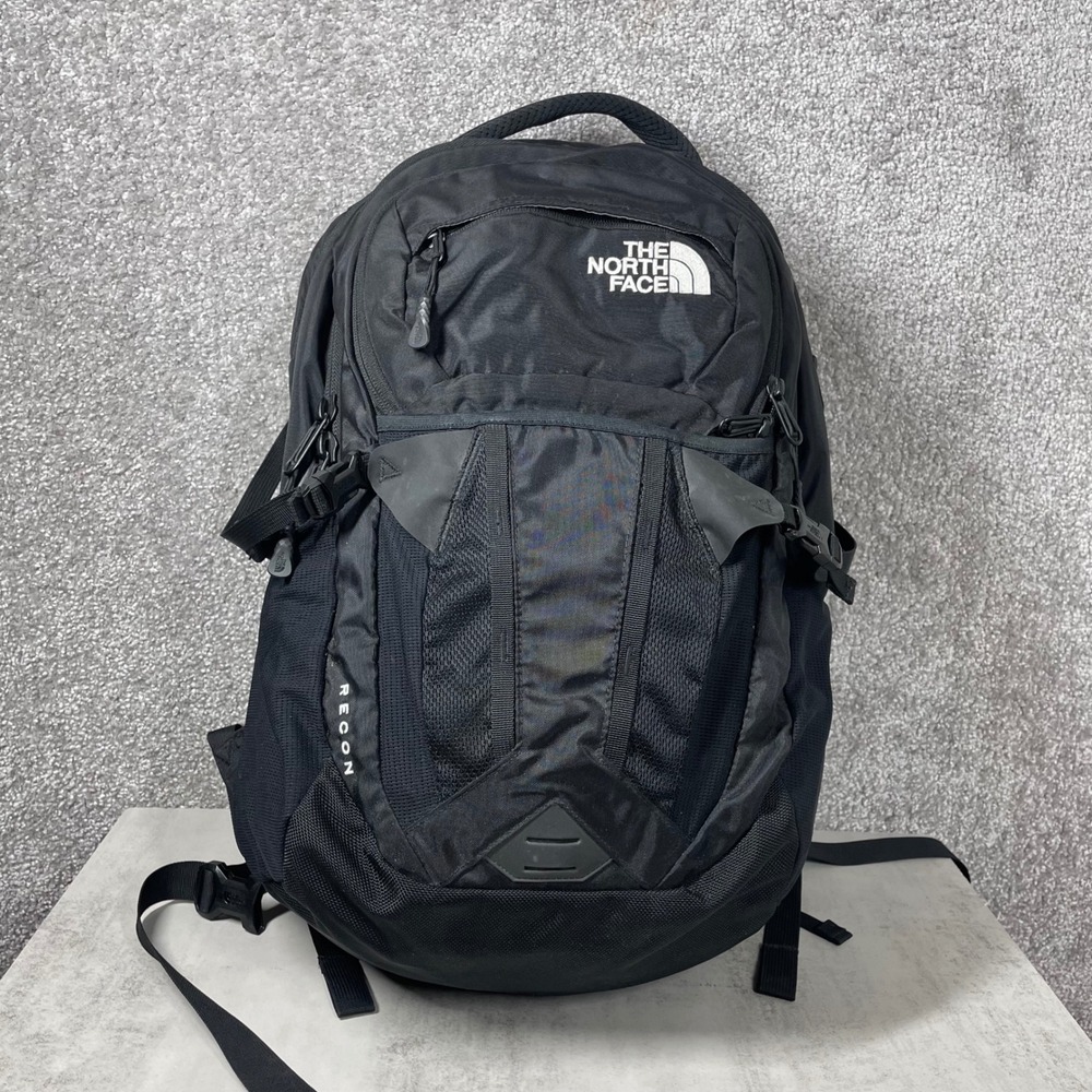 The North Face Recon Backpack Black FlexVent Laptop Daypack Hiking Bag
